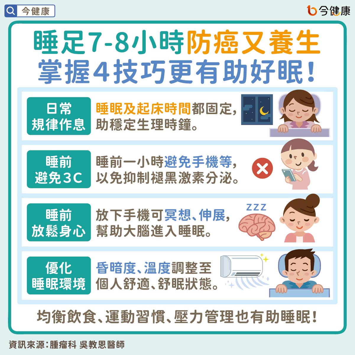 #吳教恩 #睡眠 #睡覺 #癌症 #罹癌