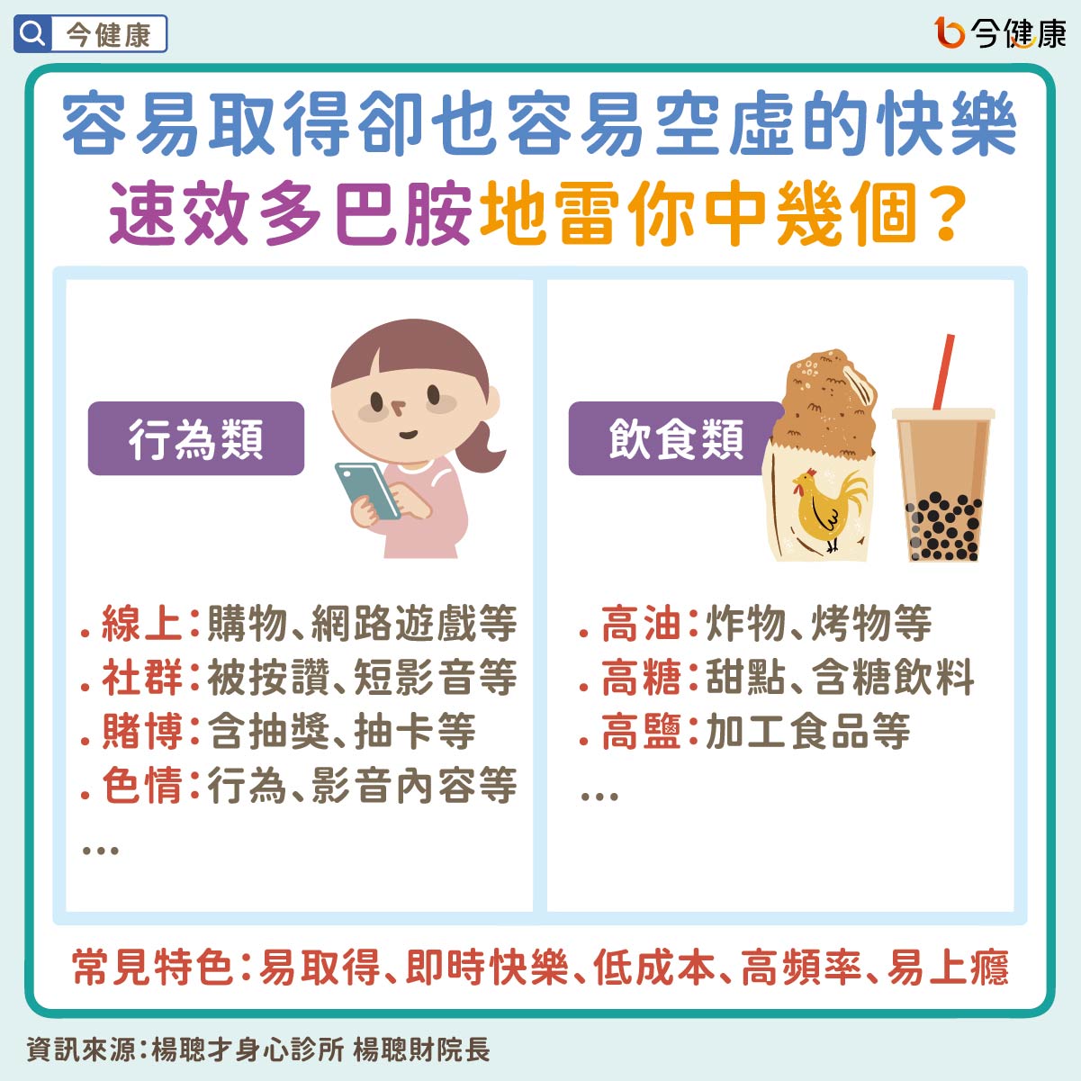 容易取得卻也容易空虛的快樂　速效多巴胺地雷你中幾個？